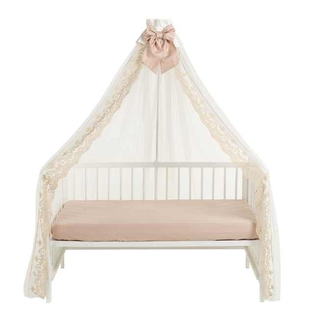 Cream French - Crib Canopy with holder